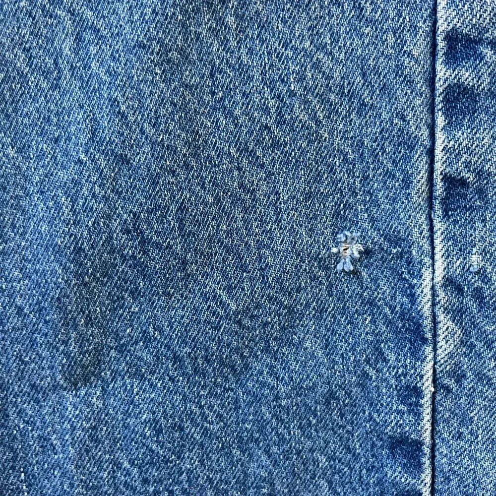 Carhartt Relaxed Fit Straight Denim Blue Jeans Work Men's Size 40x30 B113-DST